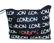 Black canvas London bag