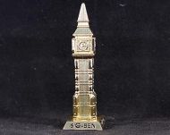 Gold metal Big Ben ornament